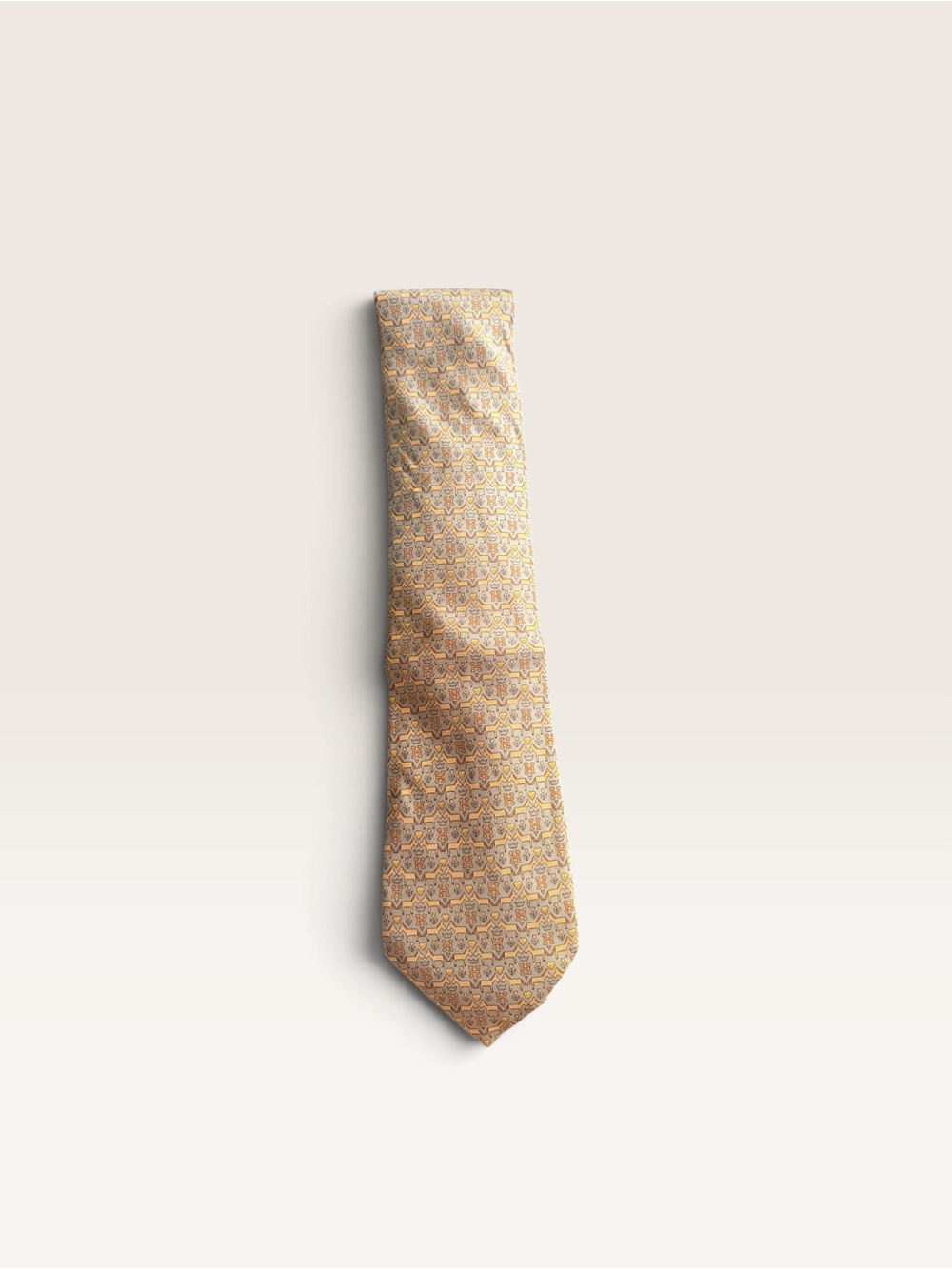 Hermes Silk Tie with Equestrian Design - Picture 2 of 8